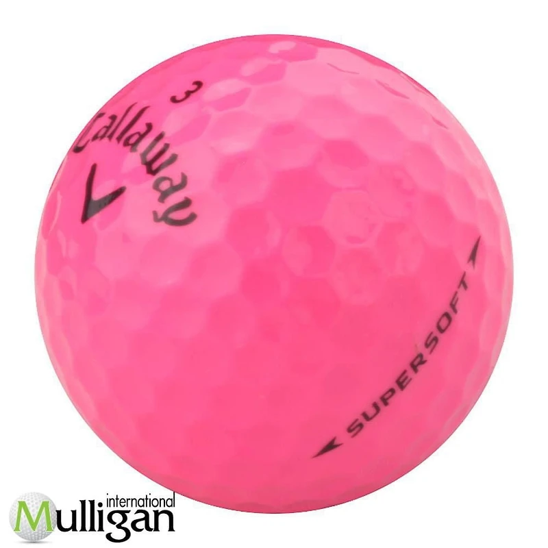 Mulligan - 12 balles de golf récupérées Callaway Supersoft 4A, Rose