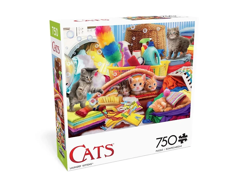 Buffalo Games - Le puzzle Cats - Laundry Kittens - en 750 pièces