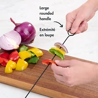 4PC Non-Stick Metal BBQ Skewers
