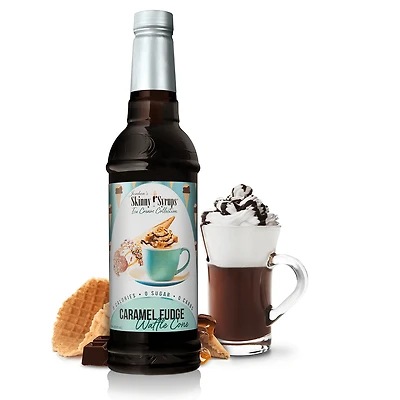 Skinny Mixes, Sugar Free Syrup, Caramel Fudge Waffle Cone, 750ml Skinny Mixes, Sugar Free Syrup, Caramel Fudge Waffle Cone, 750ml