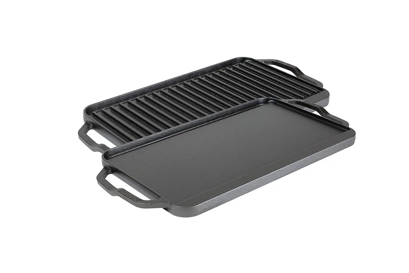 Lodge Chef Collection 19.5 x 10 Inch Cast Iron Reversible Grill/Griddle
