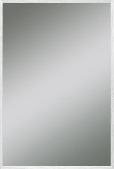 Hometrends miroir encadré mural Adler, finition grain blanc,  Miroir décoratif, 18pox22po