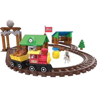 LINCOLN LOGS - 101PC SAWMILL TRAIN EXPRESS