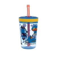 Nûby™ Thirsty Kids™ No-Spill™ Toddler Plastic Super Sipper Sip-it  - Robots, Pack of 1, 14 oz/420 mL
