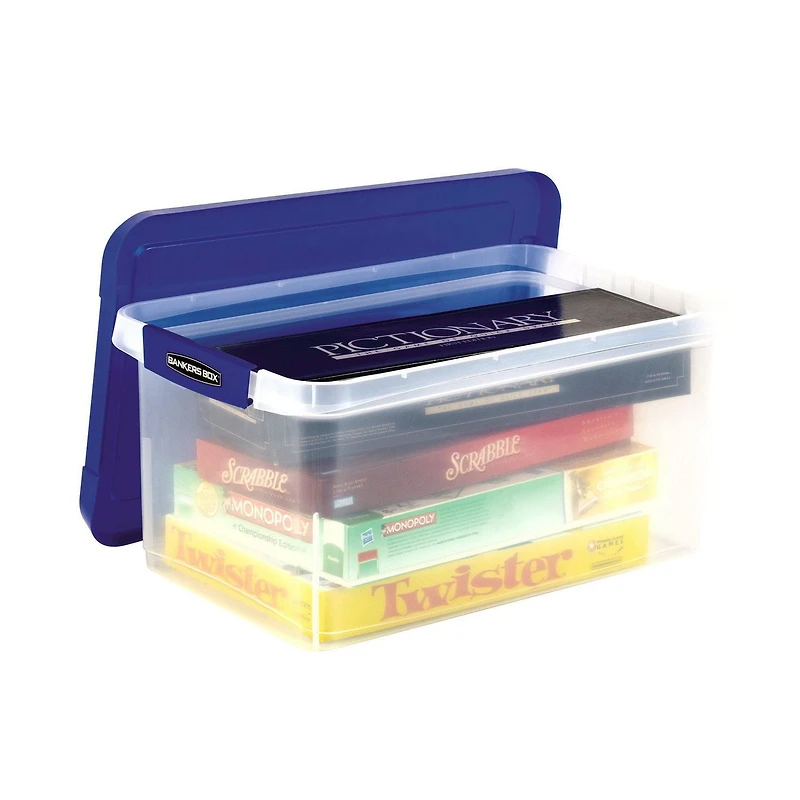 Bankers Box 20” Storage Bin, Heavy-duty, durable plastic construction