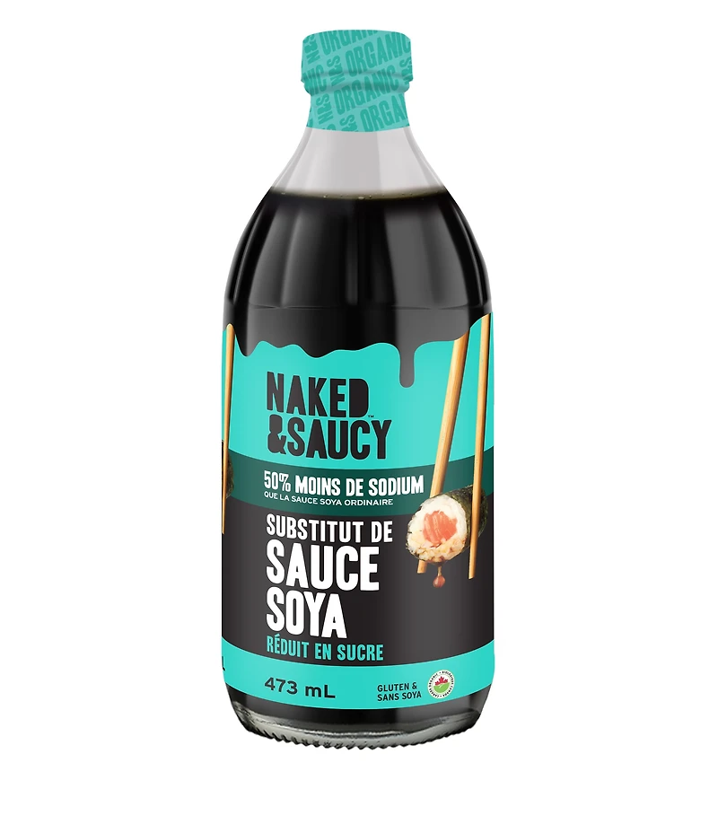 Naked & Saucy Low Sodium Coconut Aminos, Soy-Sauce Substitute, 473mL