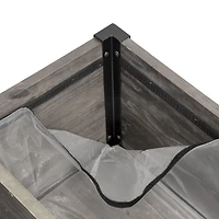 Grapevine 24IN FSC Recycled Wood Planter with Casters