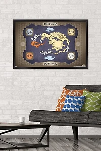 Avatar: The Last Airbender - Map Wall Poster, 22.375" x 34" Framed
