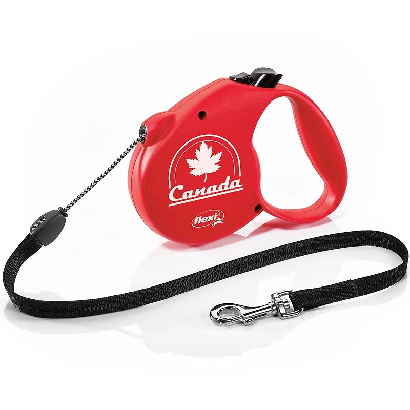 Flexi Medium Canada Maple Leaf 5m Cord Retractable Dog Leash