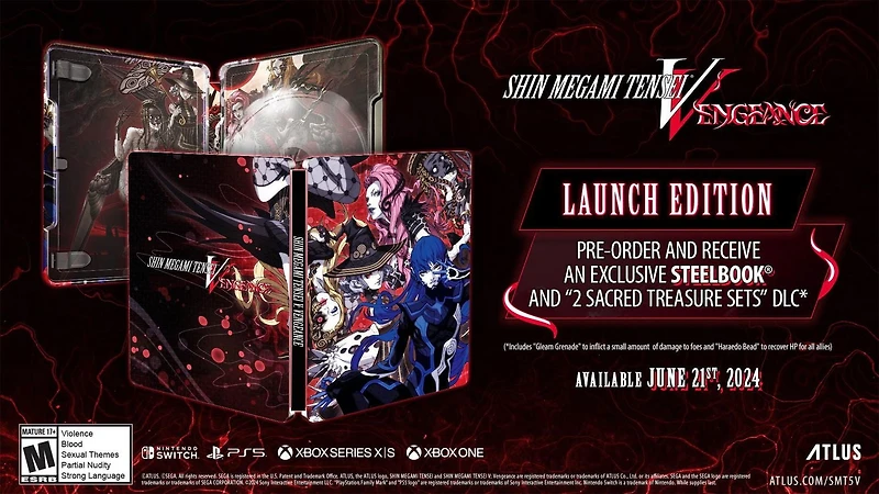 SHIN MEGAMI TENSEI V VENGEANCE STEELBOOK LAUNCH EDITION (PS5)