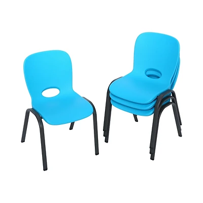LIFETIME - Lot de 2 chaises empilables pour enfants, bleu glacier