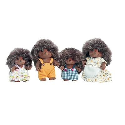 Famille Hedgehog de Calico Critters, ensemble de 4 poupées figurines à collectionner