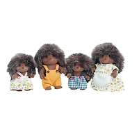 Famille Hedgehog de Calico Critters, ensemble de 4 poupées figurines à collectionner