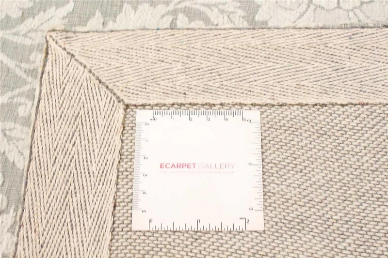 ECARPETGALLERY Tapis Fait à la Main pour Salon, Salle à Manger et Chambre à Coucher Floral Collection Collage 5'0" x 7'7" en Gris