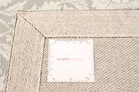 ECARPETGALLERY 5'0" x 7'7"  Floral Collage Handmade Area Rug for Living Room, Dining Room and Bedroom in Grey