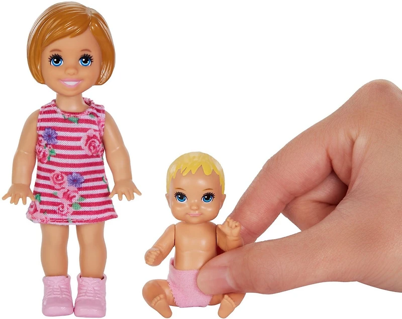 Barbie Babysitters Inc. Skipper Poupée couche en tissu rose