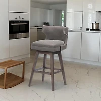 Tabouret de travail de couleur grise - Lot de 2