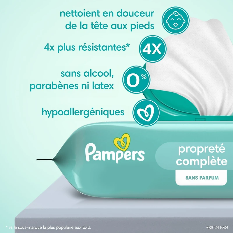 Pampers Complete Clean Baby Wipes - Fresh Scent 1X Pop-Top Packs