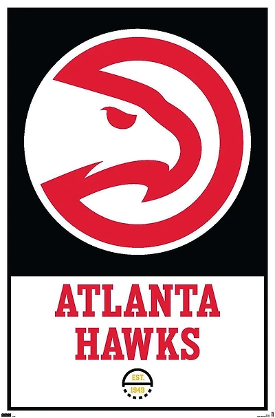 NBA Atlanta Hawks - Logo 21 Wall Poster, 22.375" x 34"