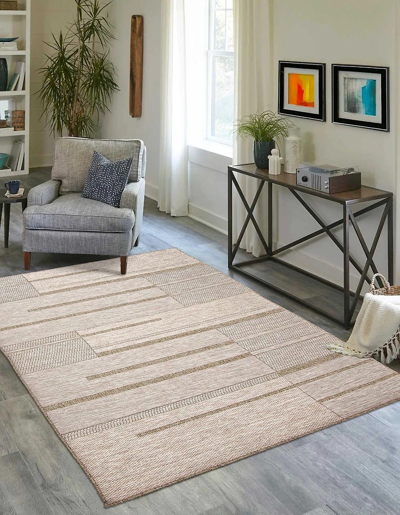 ECARPET Atlas Nautical Coastal Area Rug for living room, bedroom, dining entrance, hallway and more.