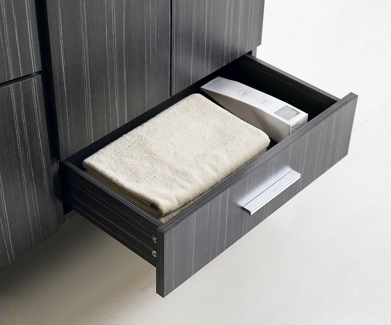 Imaginations Américaines  48 po W Vanity Base Set  Gris