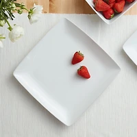 Better Homes & Gardens Loden Square White Dinnerware Set, 12-Pieces, BH G LODEN 12PC SET