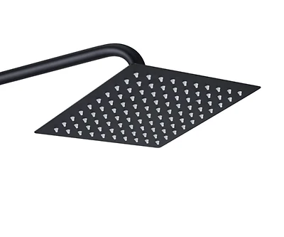 DROP Bath and Kitchen 10" x 10" Square Rainfall Shower Head  in Black Color - DR091037