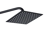 DROP Bath and Kitchen 10" x 10" Square Rainfall Shower Head  in Black Color - DR091037