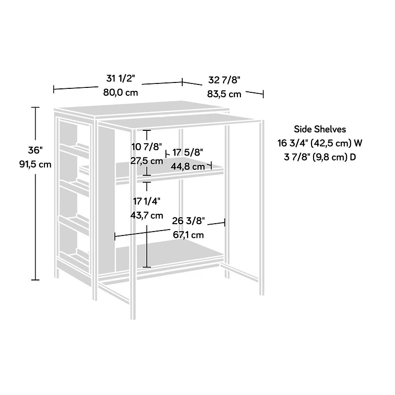 Sauder Select Kitchen Island, White, 428253