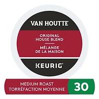 Capsules K-Cup de café Mélange de la maison Van Houtte, torréfaction moyenne 30 unités