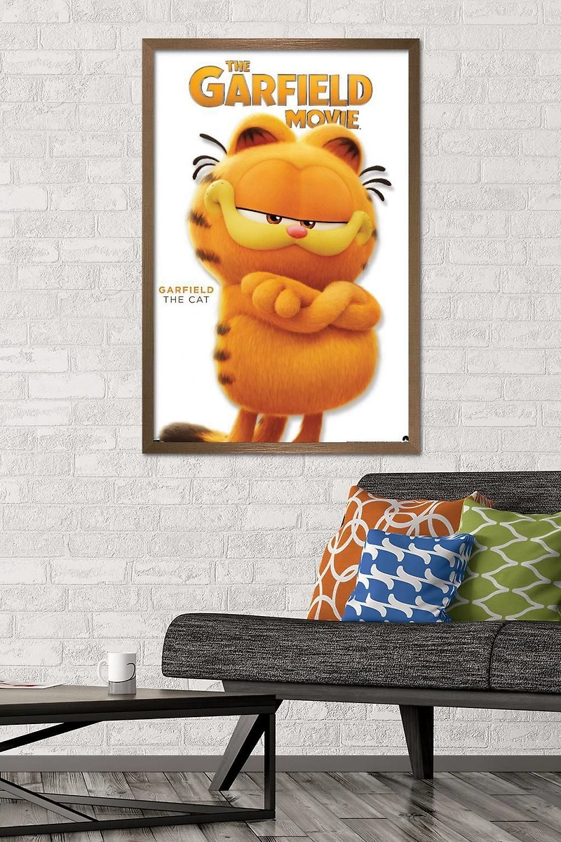 The Garfield Movie - Garfield Feature Series 24 Wall Poster with Magnetic Frame, 22.375" x 34"
