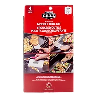Expert Grill accessoires pour griller ensemble d’outils pour gril BBQ, 4 pièces Kit de gril en acier inoxydable
