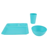 Mainstays Kids Teal Polypropylene Round Bowl 5.5 Inch 1pc