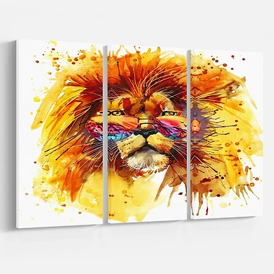Design Art The King Watching Canvas Print