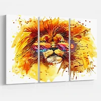 Design Art The King Watching Canvas Print
