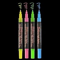 MARVY UCHIDA®  BISTRO CHALK MARKER 4PC FINE FLUORESCENT SET