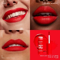 NYX PROFESSIONAL MAKEUP, Smooth Whip, Matte Lip Cream, Shea + cocoa butter, Vegan Formula, 4ml, Ultra-Smooth Lip Cream