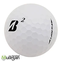 Mulligan - 48 Bridgestone e12 Soft (B) 4A Recycled Used Golf Balls, White