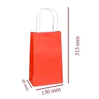 10pk red paper bag