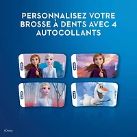 Brosse à dents électrique pour enfants Oral-B, mettant en vedette les personnages de La Reine des neiges 2 de Disney, enfants de 3 ans et plus 1 unité