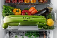 iio 11 Cu. pi. Réfrigérateur rétro avec congélateur inférieur en blanc (Charnière Gauche)