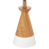 hometrends Table Lamp, 18 in., wood finish