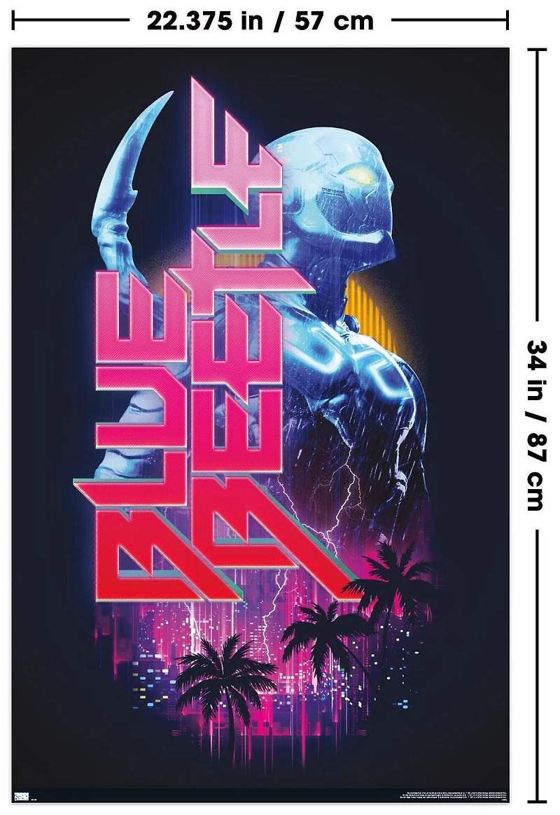DC Comics Movie Blue Beetle - Lightning Wall Poster, 22.375" x 34"