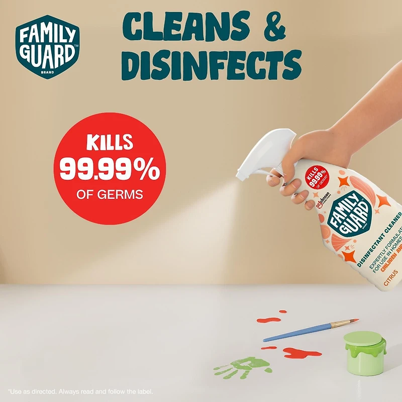 Family Guard™ Disinfectant All Purpose Cleaner, Kills 99.99% of Germs, Citrus Scent, 946mL