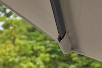 Parasol de marché rond pour patio de 2,7 m HOMETRENDS