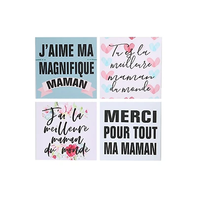 IH Casa Decor Toivas Wall Art Maman Asstd - Set De 4