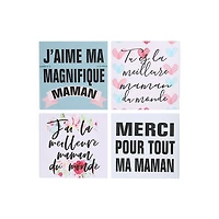 IH Casa Decor Toivas Wall Art Maman Asstd - Set De 4