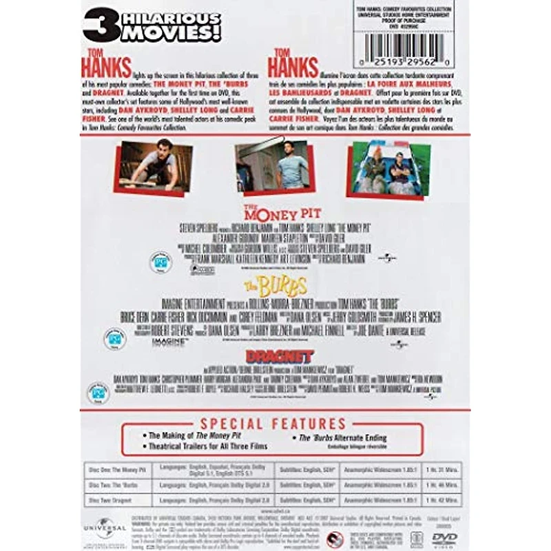 Tom Hanks: Comedy Favorites Collection - The Money Pit / Dragnet / The 'Burbs