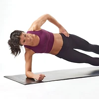 Reebok Delta 5-mm  Fitness Mat, Black, Sweat Activated Ultimate Grip