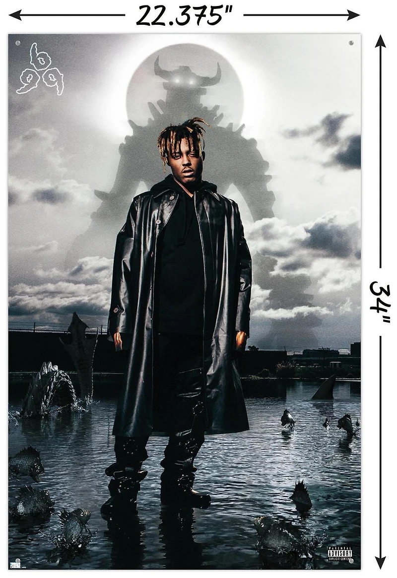 Juice WRLD - Fighting Demons Album Cover Wall Poster, 22.375" x 34"